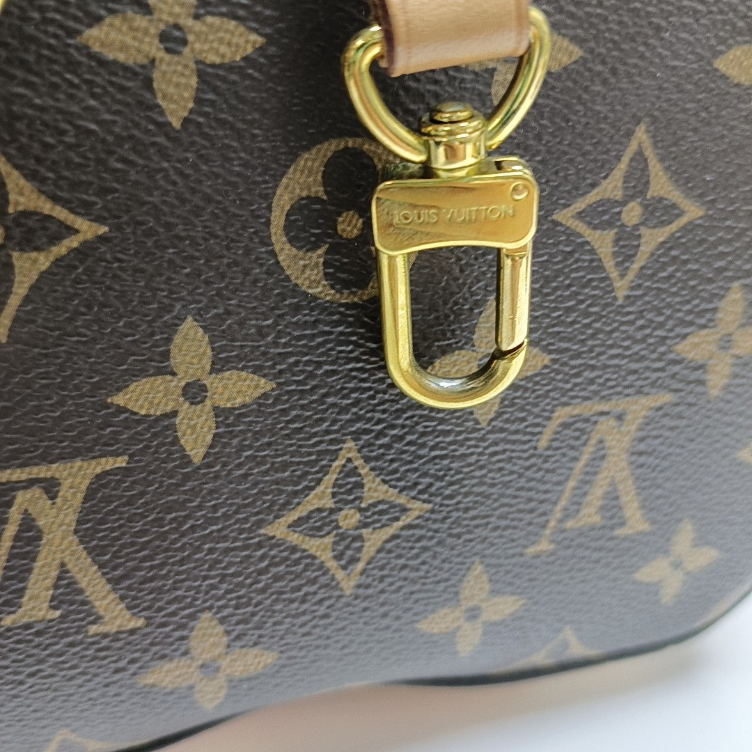 NÉONOÉ MM Monogram Coated Canvas Brown