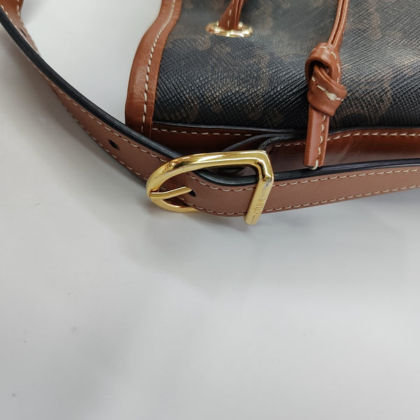 TRIOMPHE CANVAS Small Coated Canvas Brown