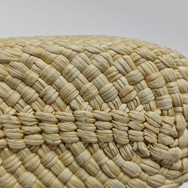 Straw Shoulder Bag Beige