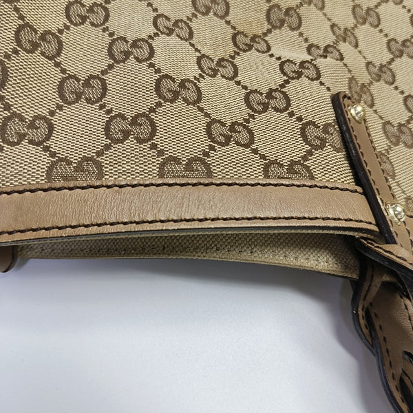 Monogram Canvas Tote Bag Brown