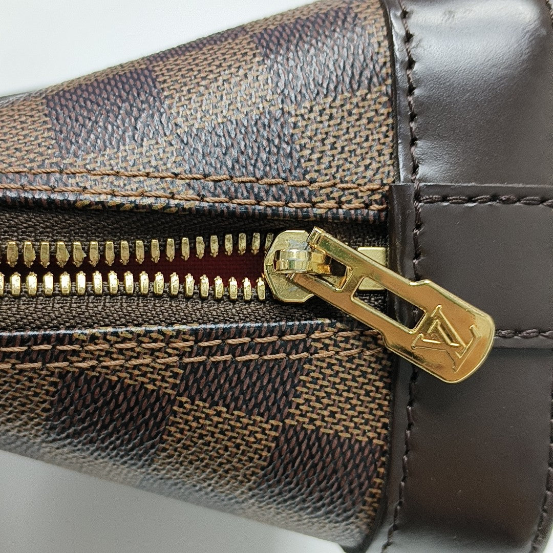 ALMA BB Damier Ebene Coated Canvas Brown