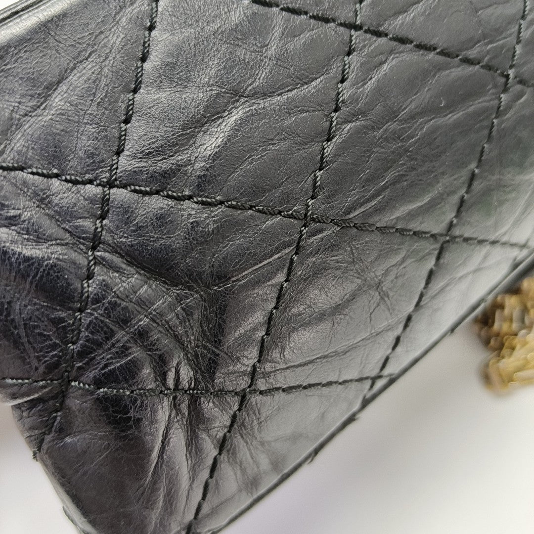 2.55 227 (jumbo) Quilted Calfskin Black