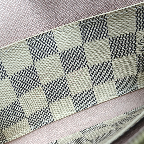 EMILIE Damier Azur Coated Canvas White