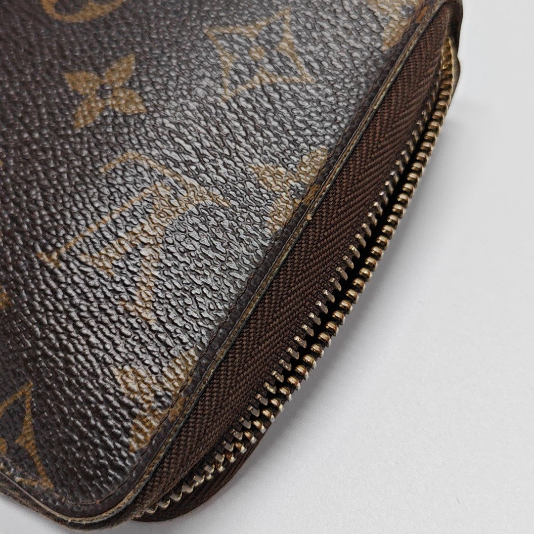 ZIPPY Monogram Coated Canvas Brown Wallet