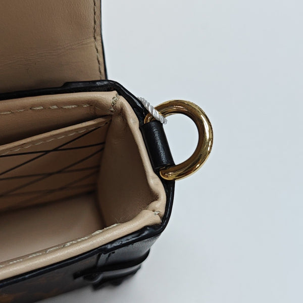 TRUNK Monogram Coated Canvas Brown