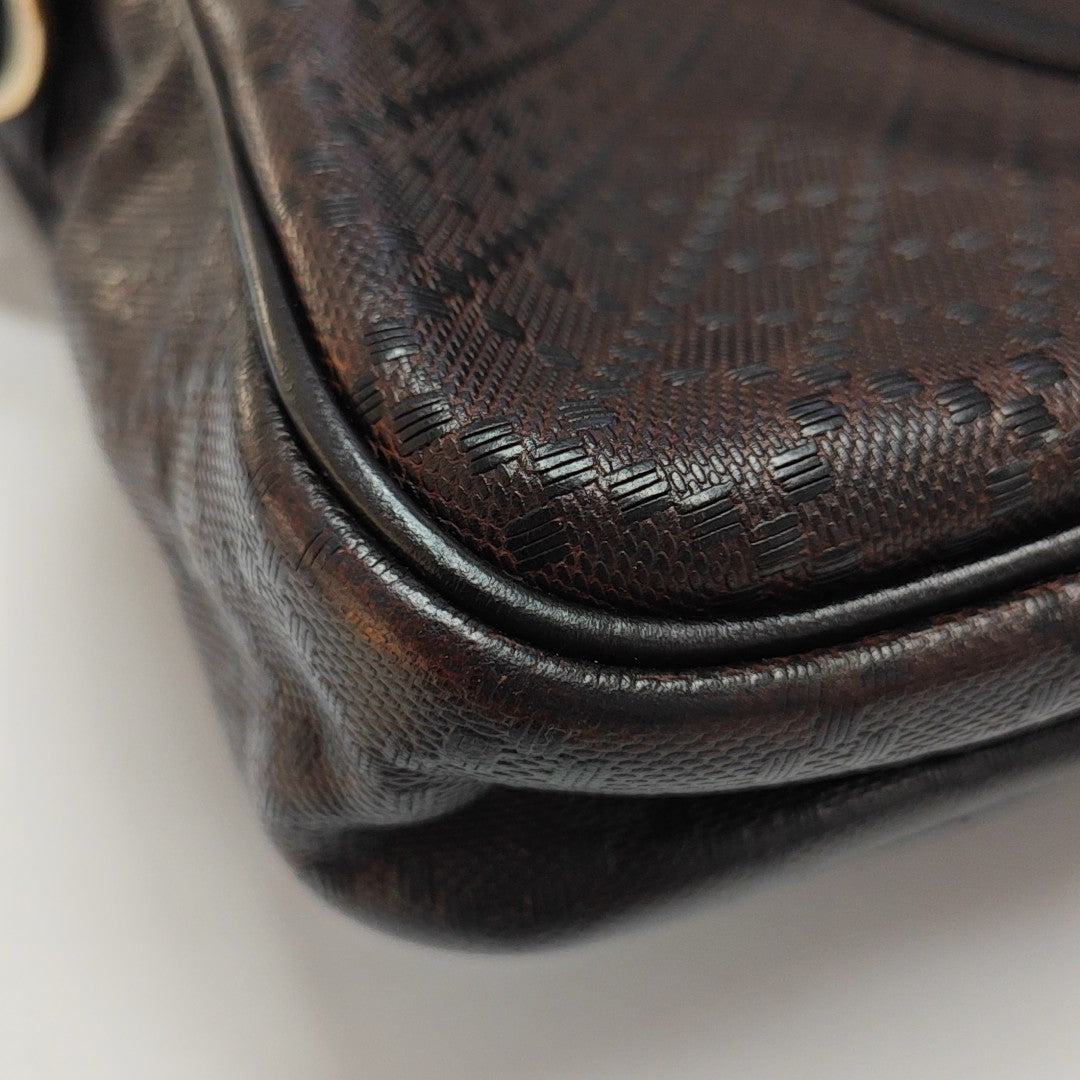 Calfskin Shoulder Bag Brown