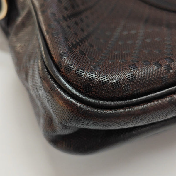 Calfskin Shoulder Bag Brown