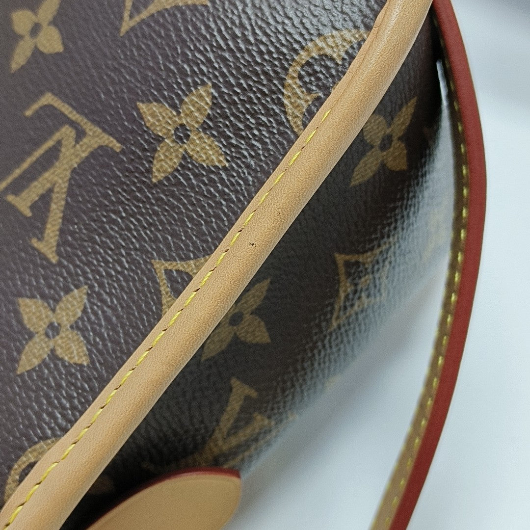 DIANE Monogram Coated Canvas Brown