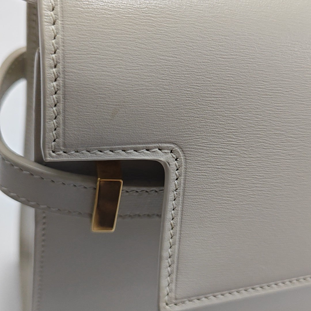 MANHATTAN Medium Calfskin White