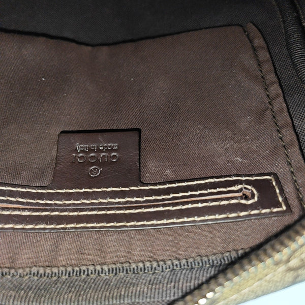 Monogram Coated Canvas Shoulder Bag Brown