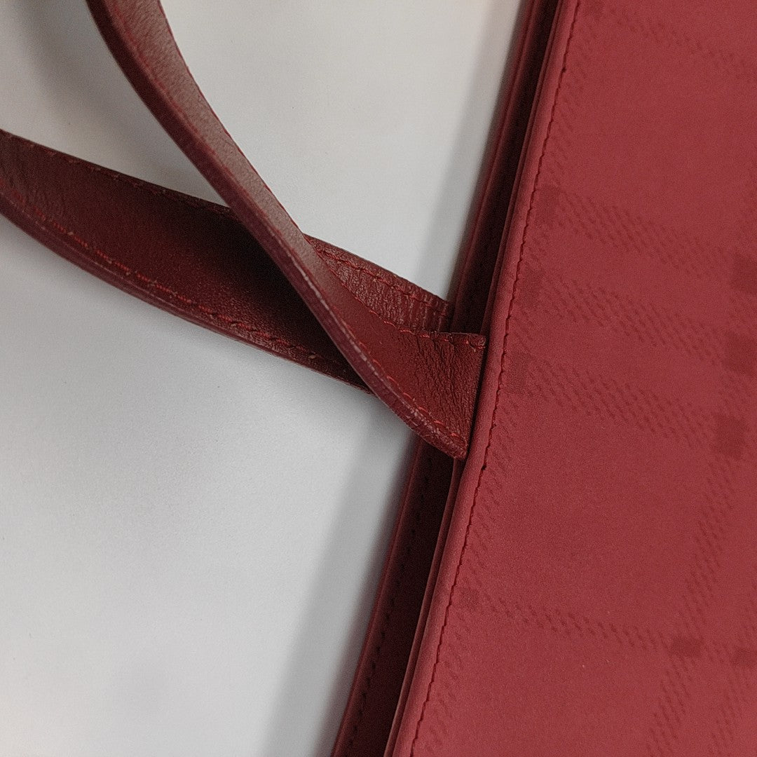 Special Material Top Handle Bag Red