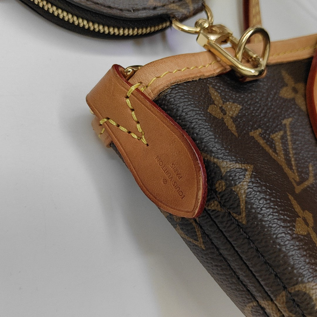 NEVERFULL BB Monogram Coated Canvas Brown