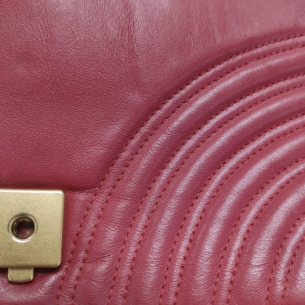 GG Marmont Medium Quilted Calfskin Red