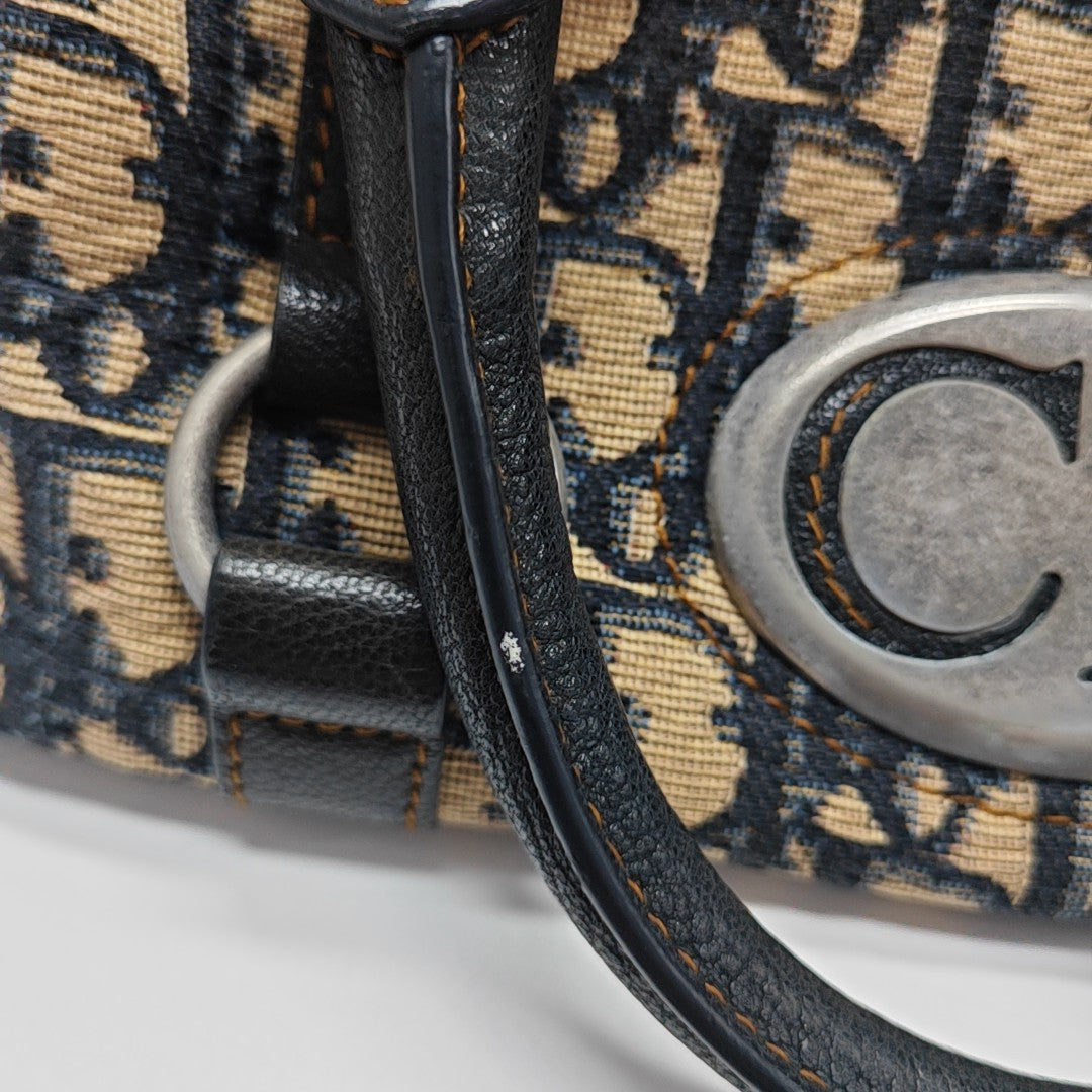 Oblique Canvas Top Handle Bag Multicolor