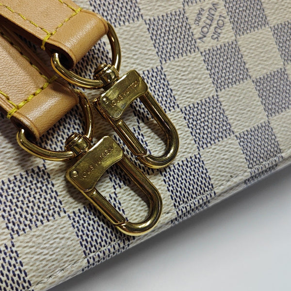 GIROLATA GM Damier Azur Coated Canvas White