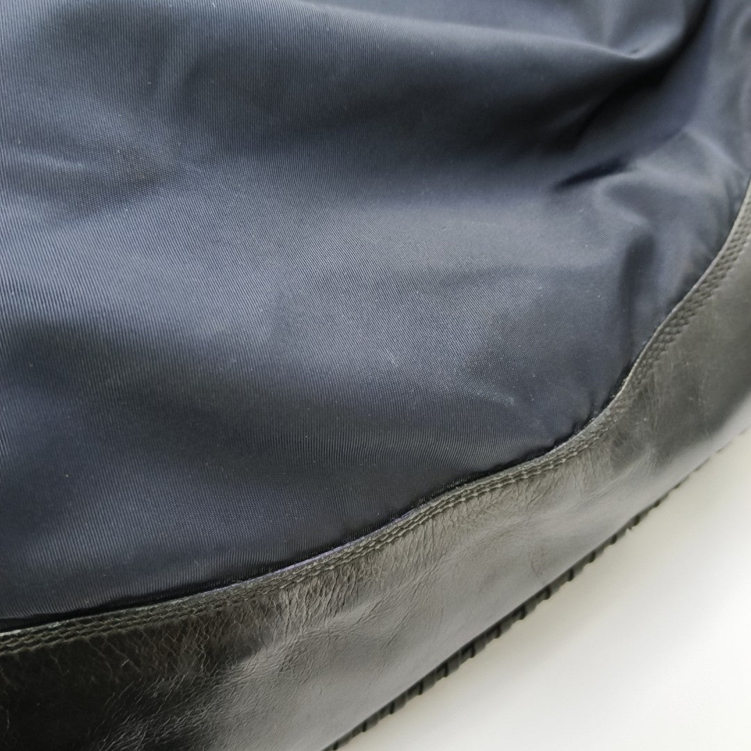 Nylon Shoulder Bag Blue