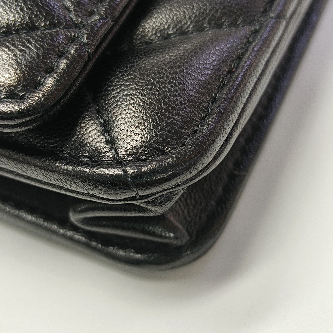 CHANEL 19 WOC Quilted Lambskin Black