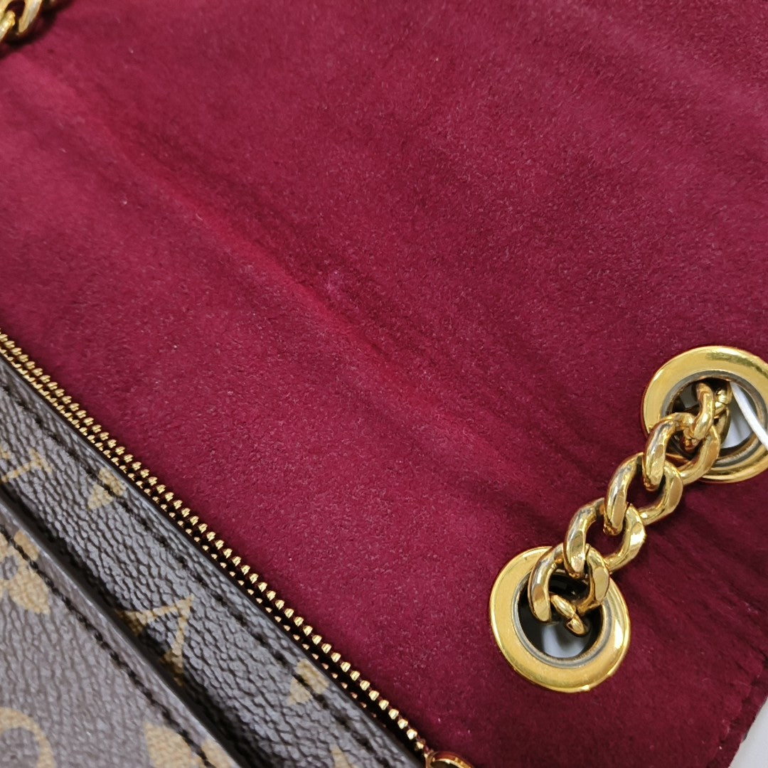 PASSY Monogram Coated Canvas Brown