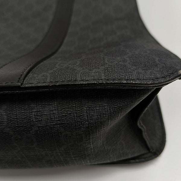 Monogram Coated Canvas Tote Bag Black