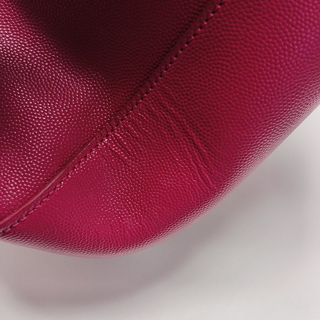 Calfskin Shoulder Bag Red