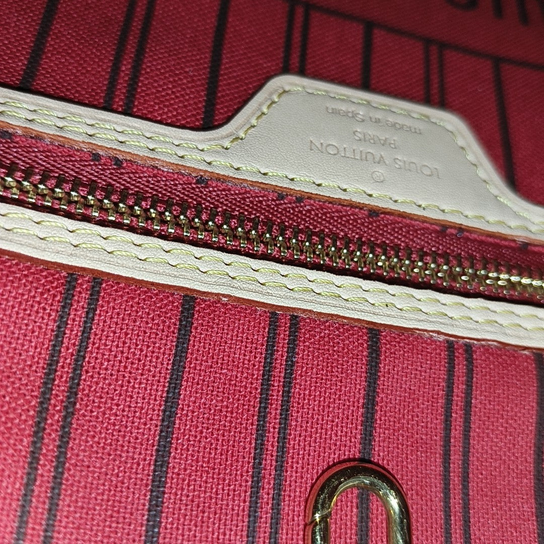 NEVERFULL MM Monogram Coated Canvas Brown