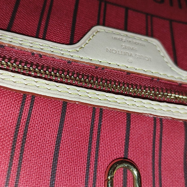 NEVERFULL MM Monogram Coated Canvas Brown