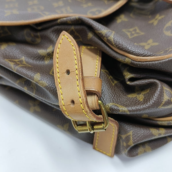 SAUMUR 35 Monogram Coated Canvas Brown
