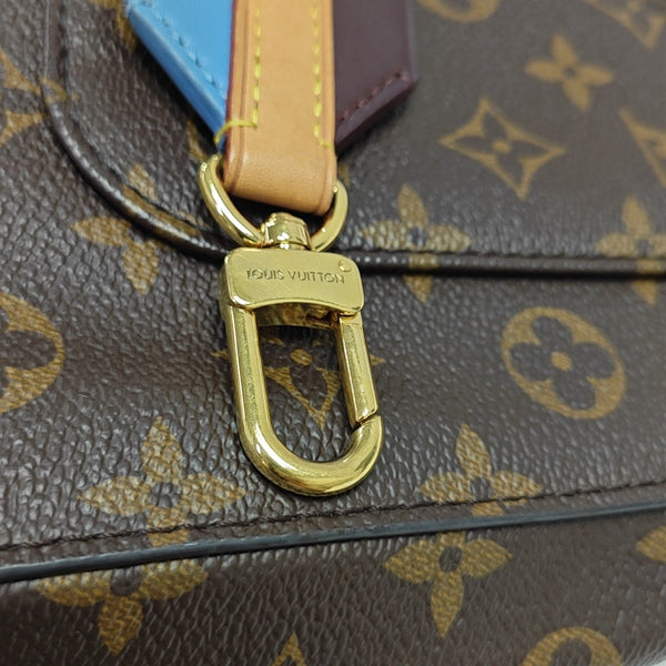 CLUNY MM Monogram Coated Canvas Brown