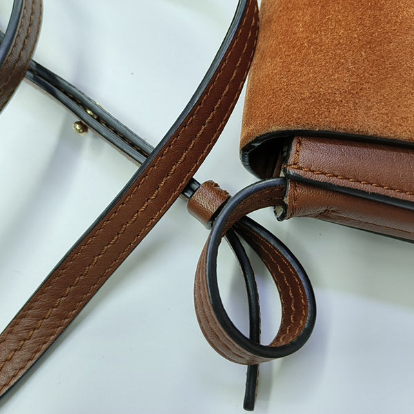 Faye Small Calfskin Brown