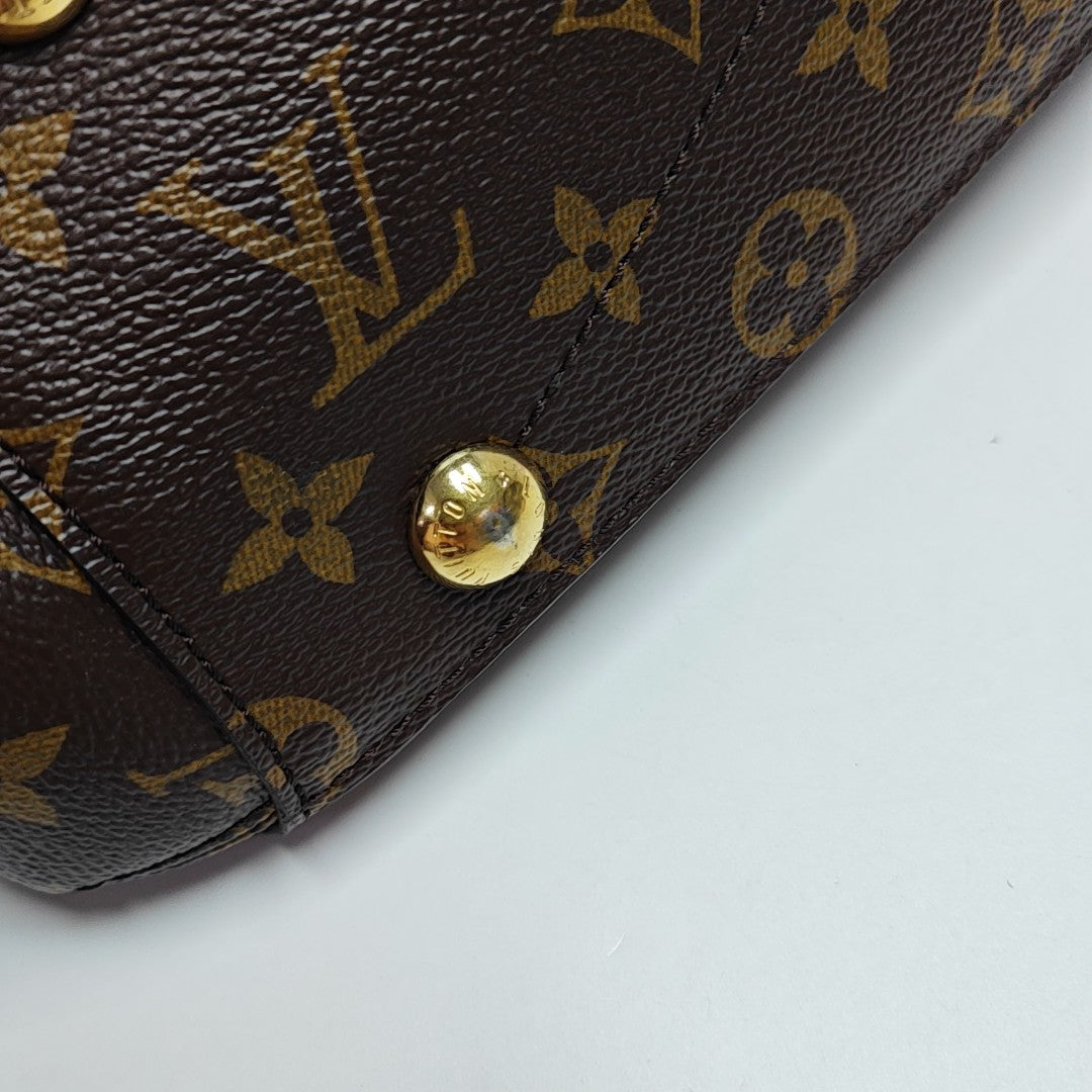 MONTAIGNE Monogram Coated Canvas Brown