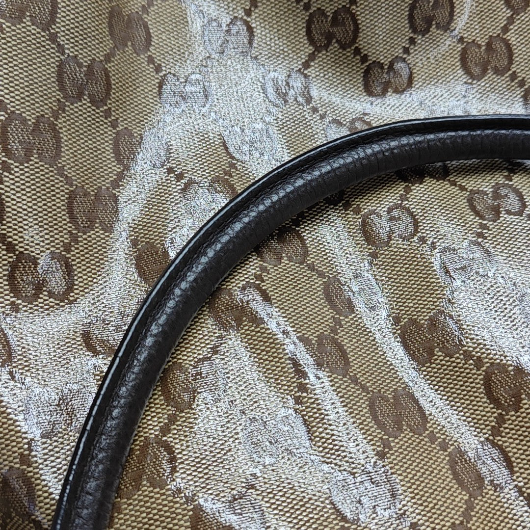 D Gold Monogram Coated Canvas Brown