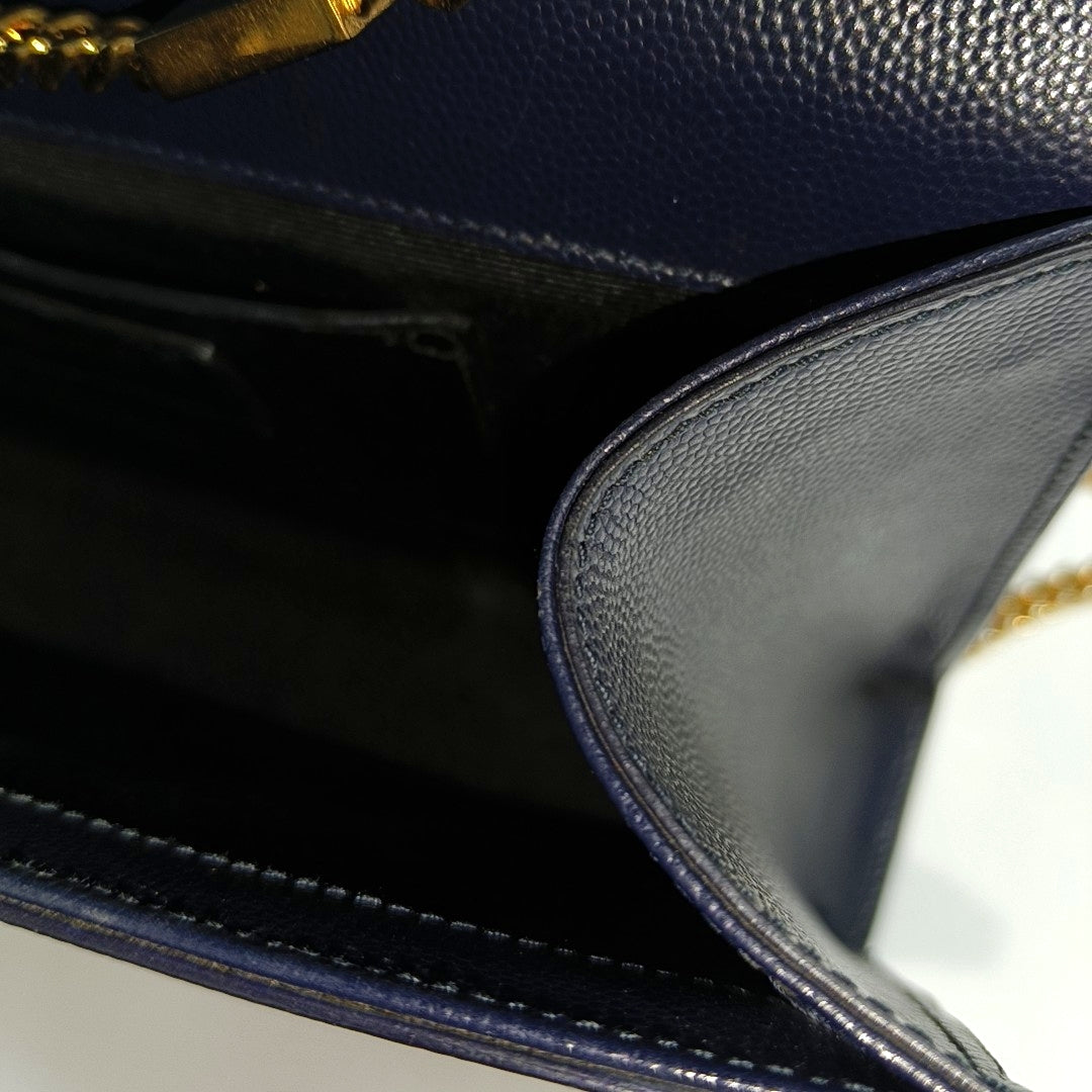 Authenticated pre-owned  KATE Medium Calfskin Blue - Shoulder Bag at Looply
