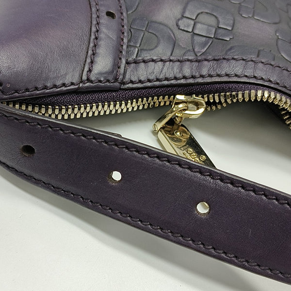 Calfskin Top Handle Bag Purple