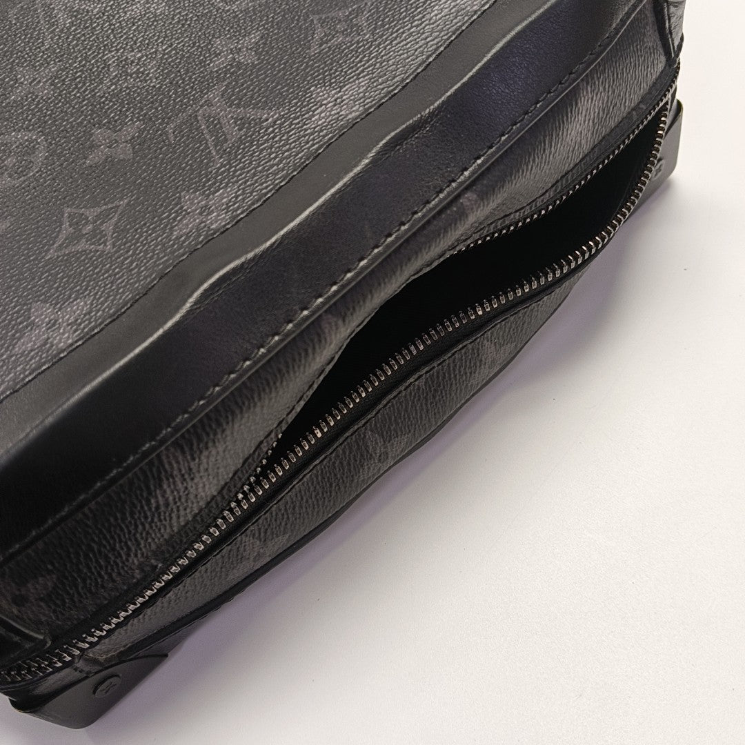 SOFT TRUNK Monogram Coated Canvas Black