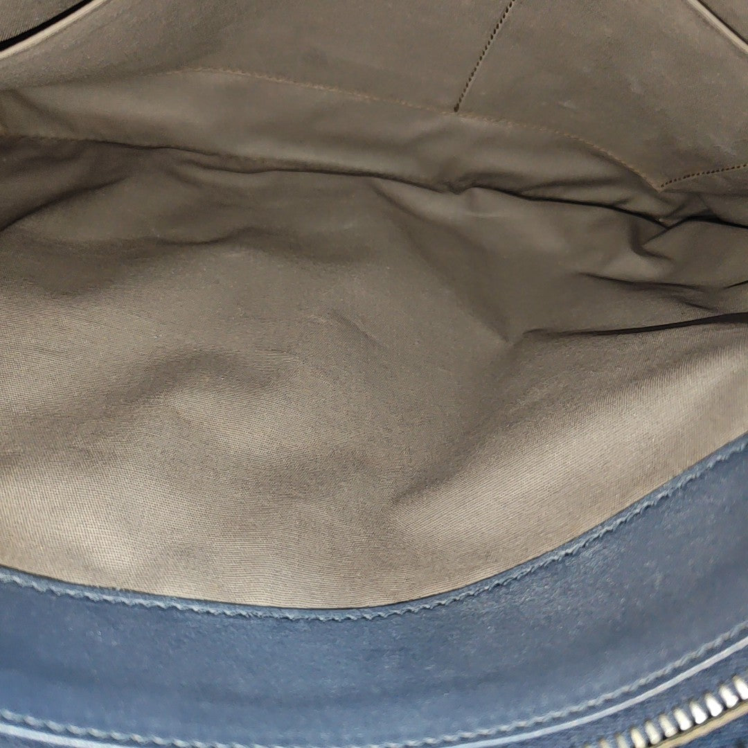 Calfskin Shoulder Bag Blue