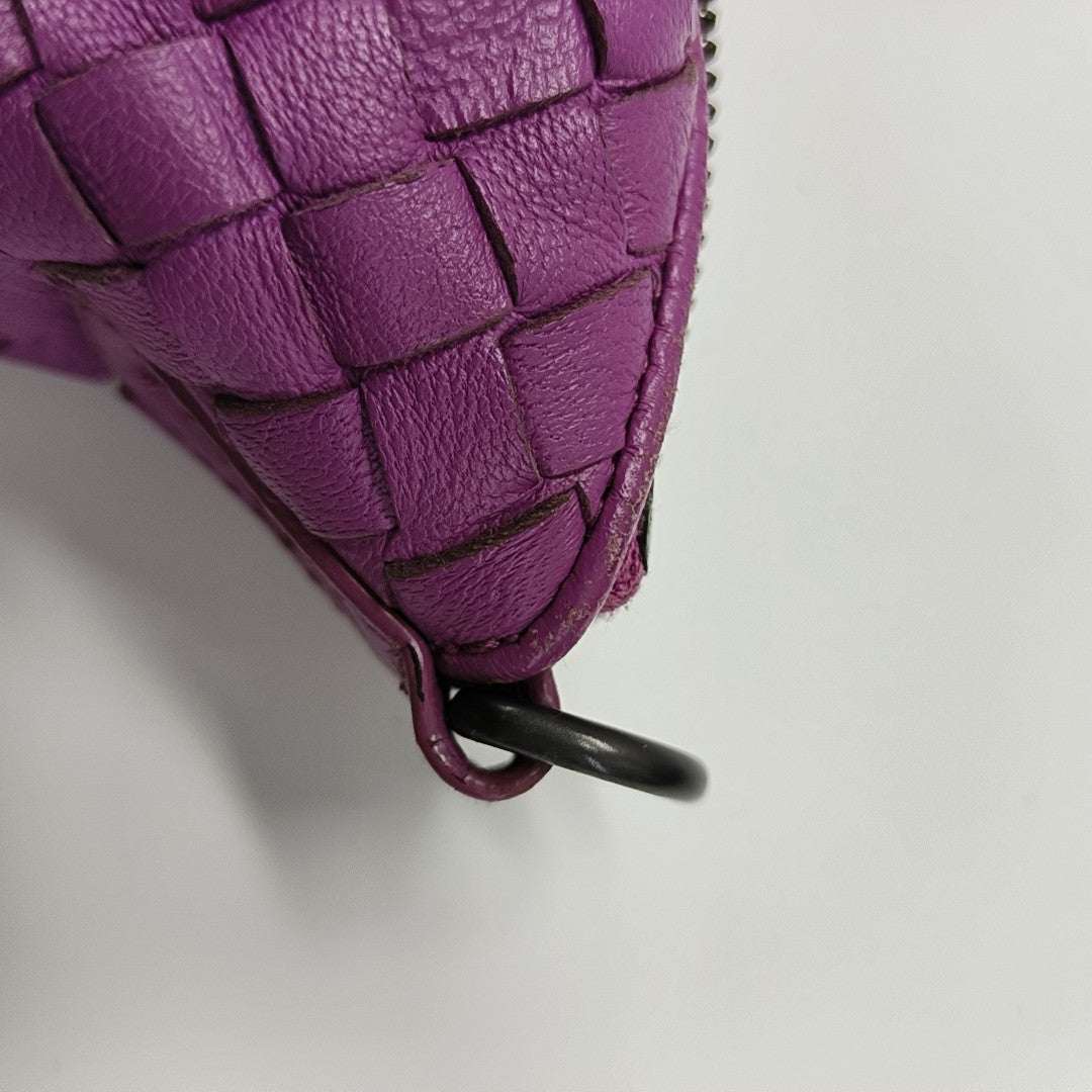 Calfskin Shoulder Bag Purple