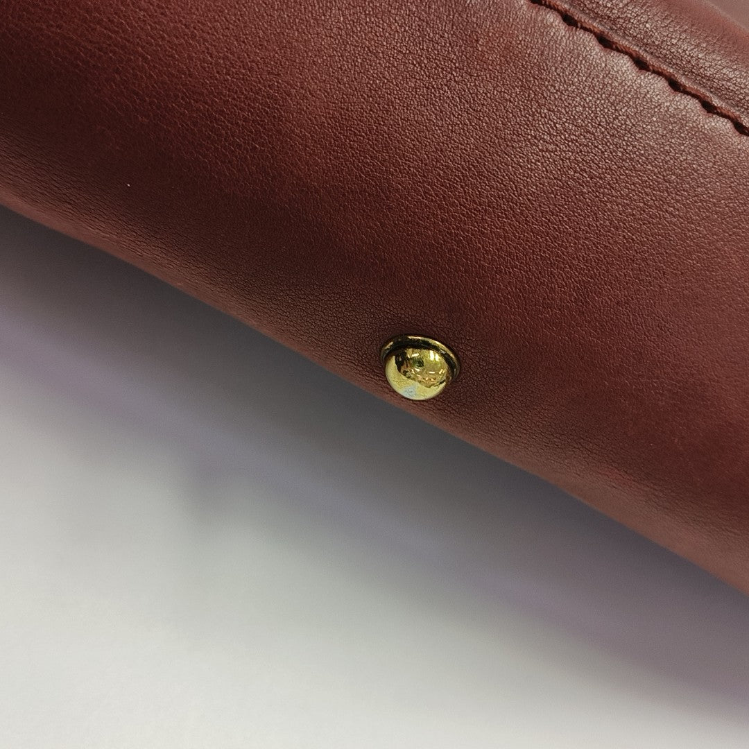 Calfskin Tote Bag Red