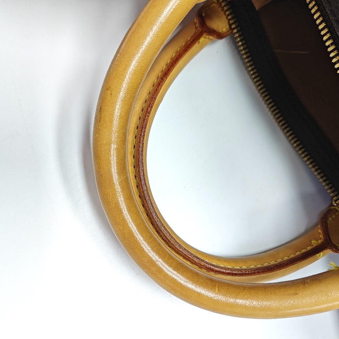 KEEPALL 60 Monogram Coated Canvas Brown