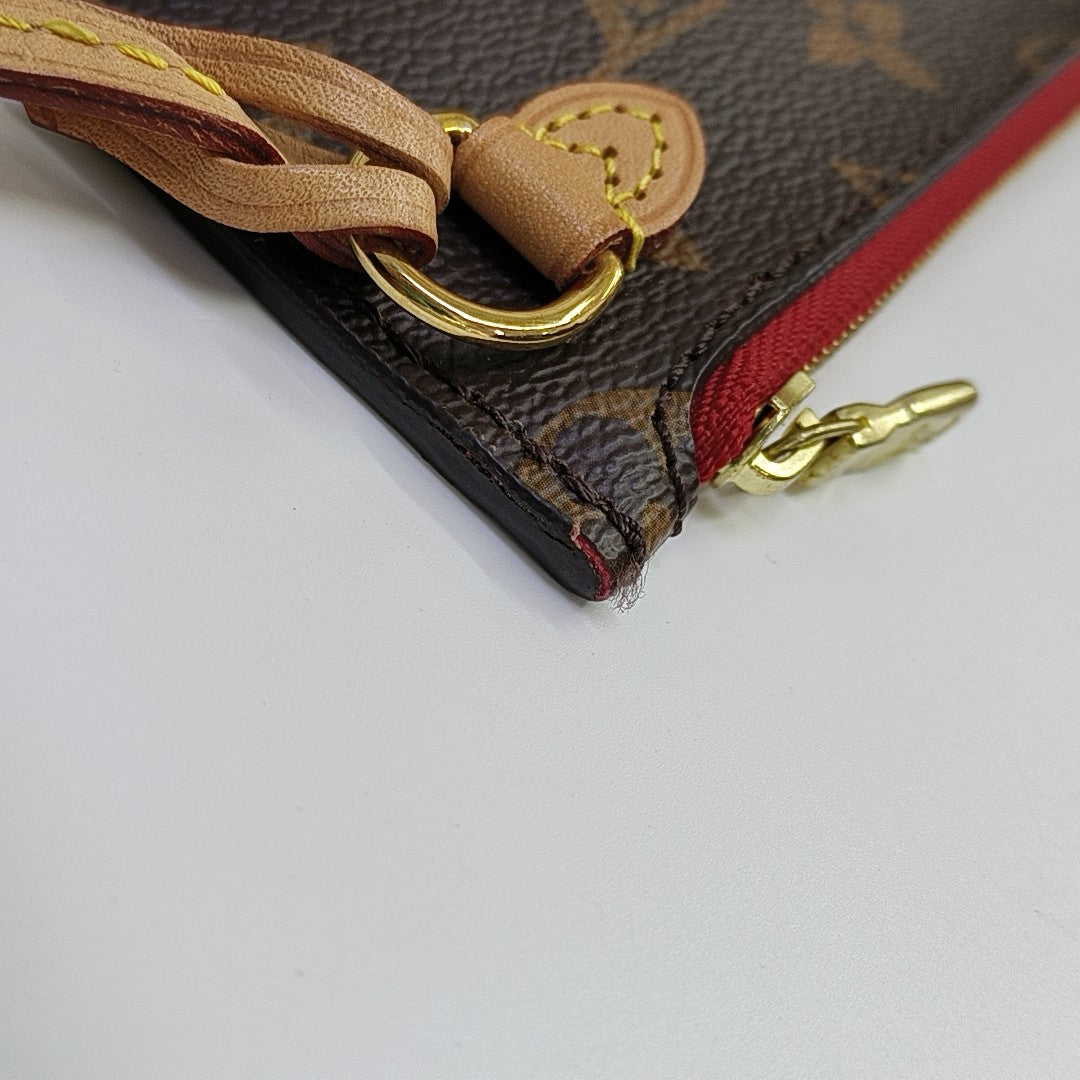 NEVERFULL MM Monogram Coated Canvas Brown