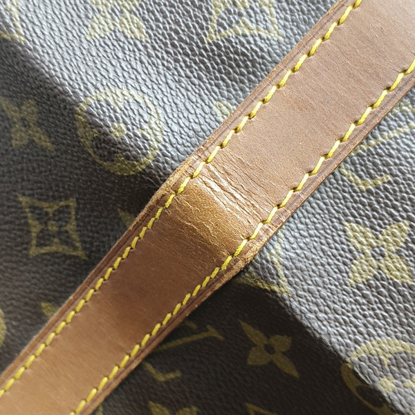 SAC SOUPLE 55 Monogram Coated Canvas Brown