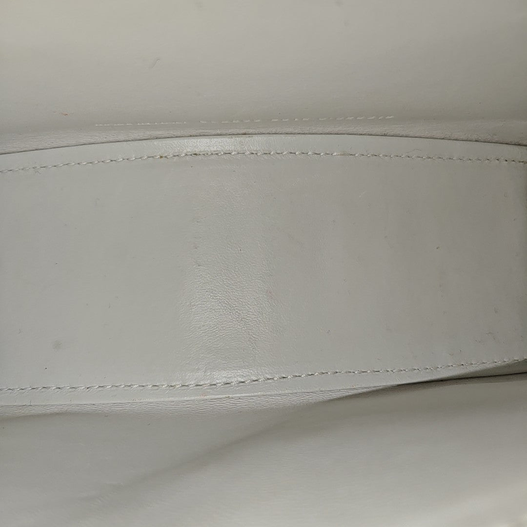 Hourglass Small Calfskin White