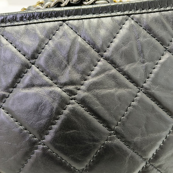 GABRIELLE New Medium Quilted Calfskin Black