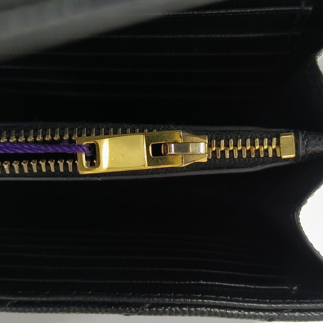 MONOGRAM Medium Chevron Calfskin Black