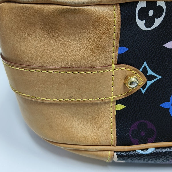 GRETA Monogram Coated Canvas Black
