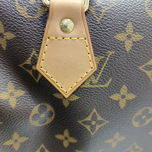 SPEEDY 30 Monogram Coated Canvas Brown