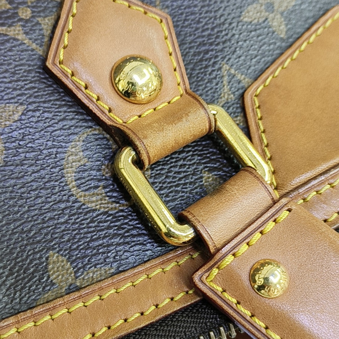 RETIRO NM Monogram Coated Canvas Brown