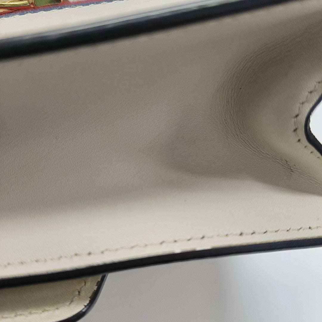 Authenticated pre-owned  Sylvie Mini Calfskin White - Shoulder Bag at Looply