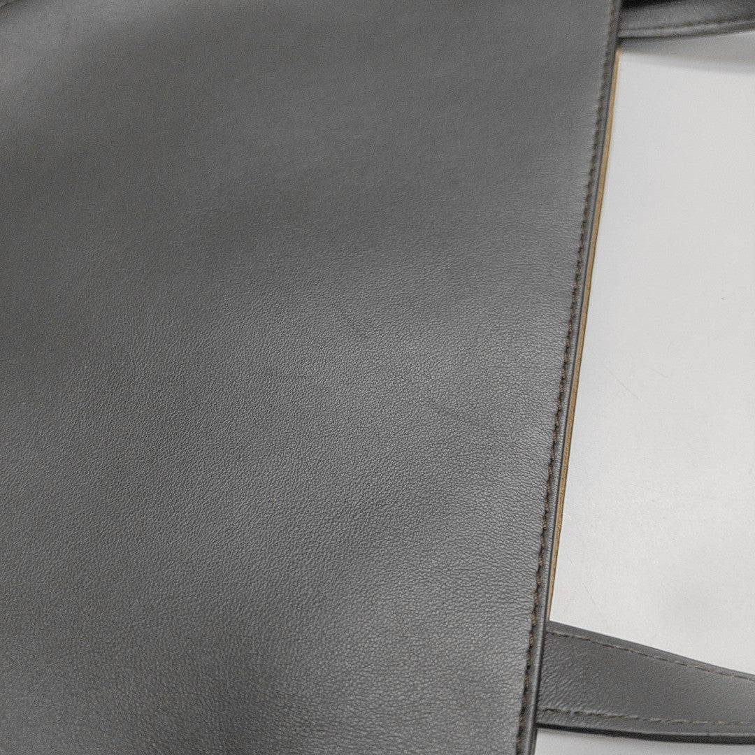 Puzzle Fold Large Calfskin Gray