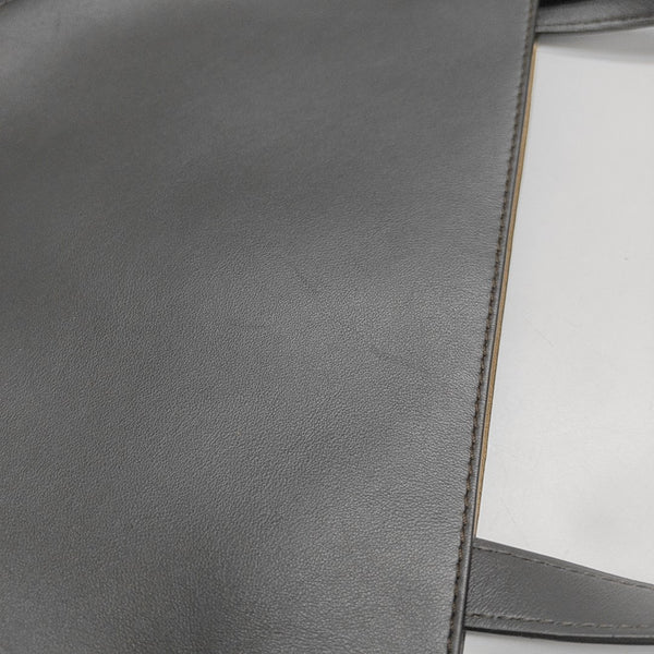 Puzzle Fold Large Calfskin Gray