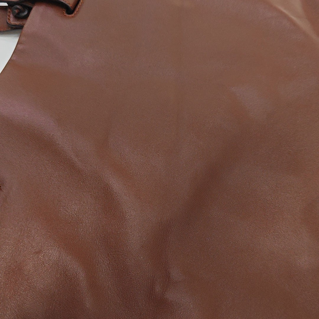 Lambskin Tote Bag Brown
